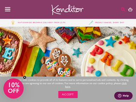 Konditor & Cook homepage screenshot
