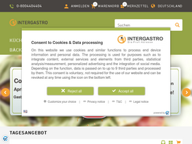 'intergastro.de' screenshot