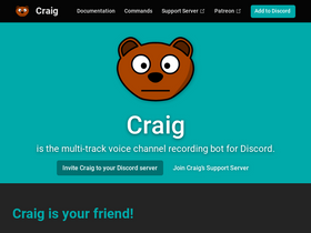'craig.chat' screenshot
