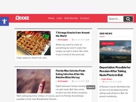'oddee.com' screenshot