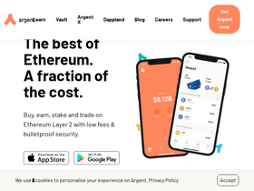 'argent.xyz' screenshot