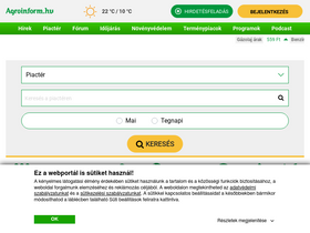 'agroinform.hu' screenshot