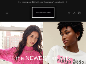 shopbellaboutique.ca homepage screenshot