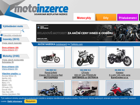 'motoinzerce.cz' screenshot