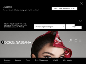 'dolcegabbana.com' screenshot