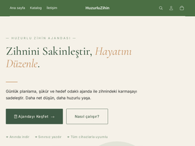 huzurluzihin.com homepage screenshot