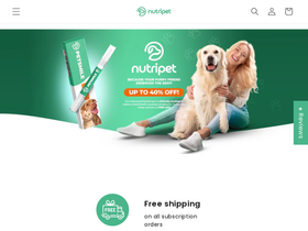 Nutri Pet homepage screenshot