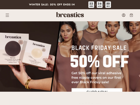 Breasties website screenshot