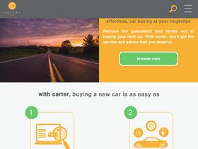 'heycarter.co.za' screenshot