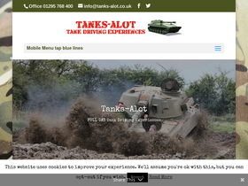 'tanks-alot.co.uk' screenshot
