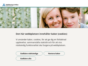 'habilitering.se' screenshot