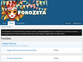 'forozeta.com' screenshot