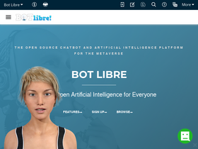 'botlibre.com' screenshot