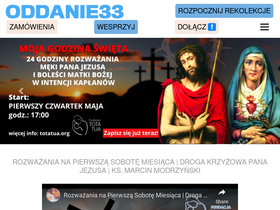 'oddanie33.pl' screenshot