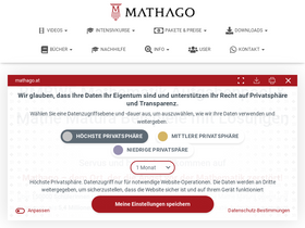 'mathago.at' screenshot