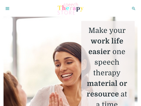 'speechtherapystore.com' screenshot
