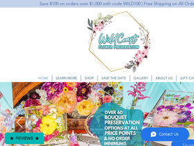 Wild Coast Flower Preservation website screenshot