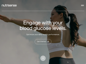 'nutrisense.io' screenshot
