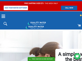 qualitywatertreatment.com homepage screenshot