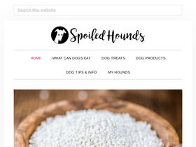 'spoiledhounds.com' screenshot