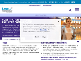 'linzess.com' screenshot