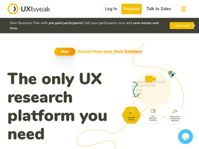 'uxtweak.com' screenshot