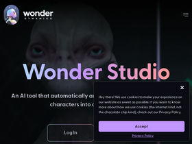 Wonder Studio - Revolutionize VFX: automate animation, lighting, composition in your browser.