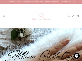 allurecollections.store homepage screenshot