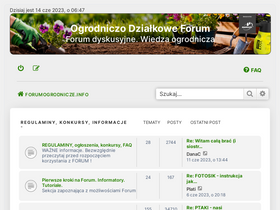 'forumogrodnicze.info' screenshot