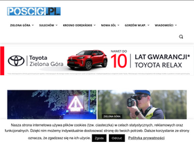 'poscigi.pl' screenshot