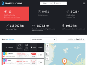 'sportstracklive.com' screenshot