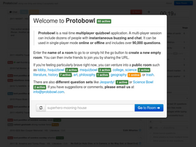 'protobowl.com' screenshot