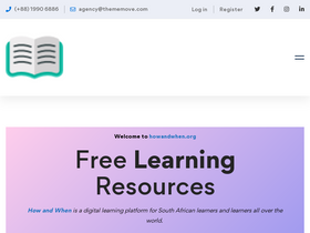 'howandwhen.org' screenshot