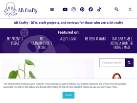 'abcrafty.com' screenshot