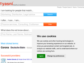 'yasni.de' screenshot