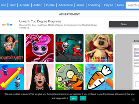 'gamez6.com' screenshot