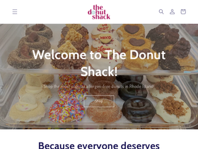 thevegandonutshack.com homepage screenshot