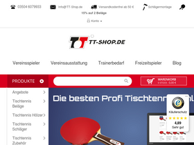 'tt-shop.de' screenshot