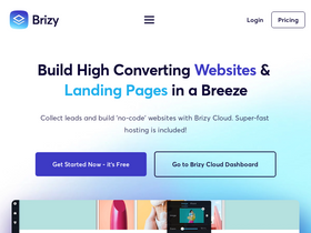 'brizy.cloud' screenshot