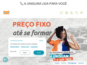 'unisuam.edu.br' screenshot