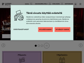 'oopperabaletti.fi' screenshot