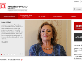'ministeriopublico.pt' screenshot
