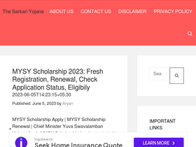 'thesarkariyojana.in' screenshot