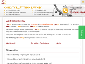 'lawkey.vn' screenshot