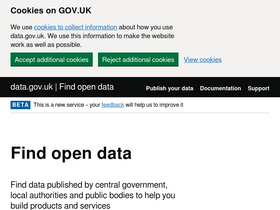 'data.gov.uk' screenshot