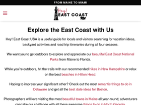 'heyeastcoastusa.com' screenshot