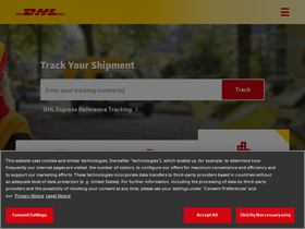 'dhl.co.uk' screenshot