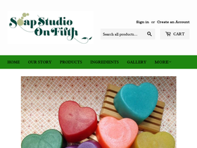 soaponfifth.com homepage screenshot