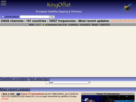 'kingofsat.net' screenshot