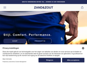 ZAND&ZOUT homepage screenshot